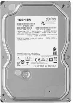 Жесткий диск HDD Toshiba Жесткий диск SATA-III 2TB DT02ACA200 Notebook/Desktop  256Mb 3.5"