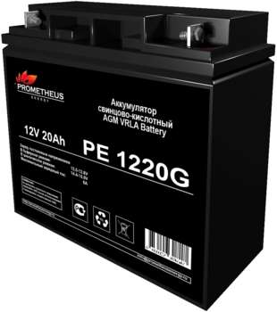 Аккумулятор для ИБП PROMETHEUS ENERGY Батарея для ИБП PE 1220 G 12В 20Ач