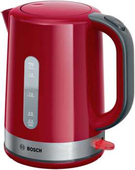 Чайник/Термопот BOSCH Чайник электрический TWK6A514 1.7л. 2200Вт красный корпус: пластик