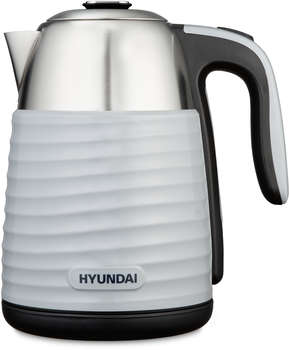 Чайник/Термопот HYUNDAI Чайник электрический HYK-S4804 1.7л. 2200Вт серый/черный корпус: металл
