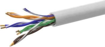 Кабель медный NETON Кабель информационный 01-0302 кат.5E U/UTP 4X2X24AWG PVC внутренний 305м серый