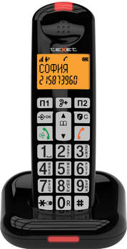 Телефон TEXET Р/Dect TX-7855A черный АОН