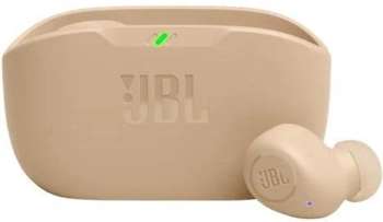 Наушники JBL Гарнитура внутриканальные Wave Buds бежевый беспроводные bluetooth в ушной раковине