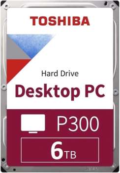 Жесткий диск HDD Toshiba Жесткий диск SATA-III 6TB HDWD260UZSVA Desktop P300 4KN  128Mb 3.5"