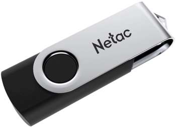 Flash-носитель Netac Флеш Диск 128GB U505 NT03U505N-128G-30BK USB3.0 черный/серебристый