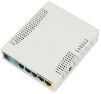 Беспроводное сетевое устройство MikroTik Маршрутизатор RB951Ui-2HnD, N300, 1x100Mbs WAN, 5x100Mbs LAN, USB, однодиапазонный