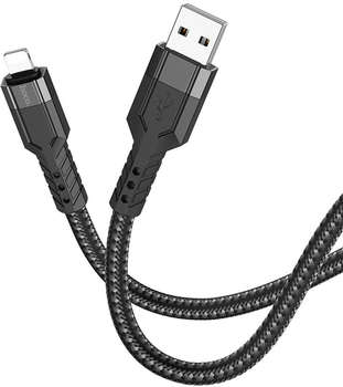 Кабель HOCO U110 iP USB  1.2м черный коробка