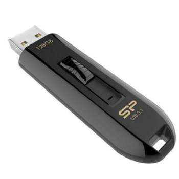 Flash-носитель Silicon Power USB Drive 128GB Blaze B21, USB 3.2, Черный [SP128GBUF3B21V1K]