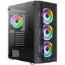 Корпус AeroCool MIDITOWER PRISM-G-BK-V2 AEROCOOL