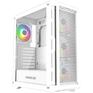 Корпус Powercase Ultimate White, Tempered Glass, 4x 120mm ARGB fans, ARGB HUB, белый, ATX