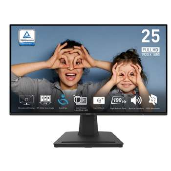 Монитор MICROSTAR MSI PRO 24.5"  MP252 Black {IPS 1920x1080 100Hz 4ms 178/178 300cd 1300:1 HDMI DisplayPort MM}