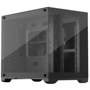 Корпус 1STPLAYER MEGAVIEW MV6-T Black / mATX / MV6-TP-BK