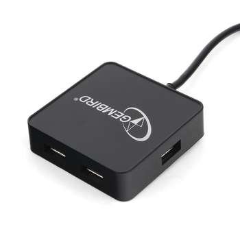 Контроллер Gembird HUB USB2.0 4-port [UHB-242] , 4 порта, блистер,черный