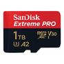 Карта памяти SanDisk Micro SecureDigital 1TB Extreme Pro microSD UHS I Card for 4K Video on Smartphones, Action Cams & Drones 200MB/s Read, 140MB/s Write, Lifetime Warranty