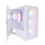 Корпус 1STPLAYER DK D6 White / mATX / 4x120mm LED fans / D6-WH-4F1-W