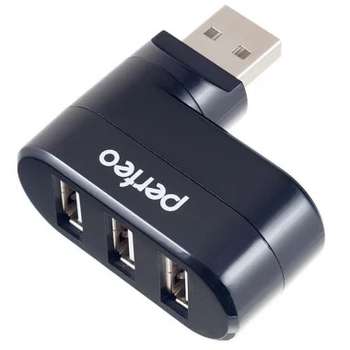 Контроллер Perfeo USB-HUB 3 Port,  чёрный