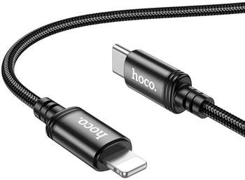 Кабель HOCO X89 Wind iP USB Type-C  1м черный коробка