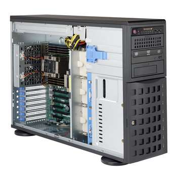 Корпус для сервера SuperMicro Корпус CSE-745BAC-R1K23B 8x 3.5"& 2.5" SAS3/SATA3 Backplane for Hot-Swappable Drives,Front HDD Door Lock & Side Panel Intrusion Switch, Front I/O Ports: 2x USB 3.0, 3x Middle 8cm  PWM Fans & 2x8cm 9400 rpm PWM