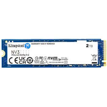 Накопитель SSD Kingston SSD NV3, 2000GB, M.2, NVMe, PCIe 4.0 x4, 3D TLC SNV3S/2000G