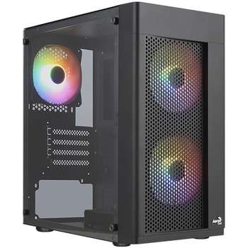 Корпус AeroCool MiniTower HEXFORM-G-BK-v2