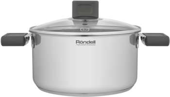 Кастрюля RONDELL Quadro RDS-1596 3.1л. d=20см  стальной