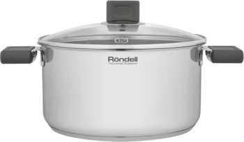 Кастрюля RONDELL Quadro RDS-1597 5.1л. d=24см  стальной
