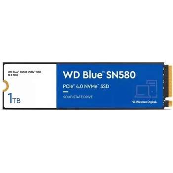 Накопитель SSD Western Digital WD SSD Blue SN580 NVMe, 1000GB, M.2, NVMe, PCIe 3.0 x4, 3D TLC, WDS100T3B0E