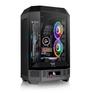 Корпус Thermaltake ASUS The Tower 300/Black/Win/SPCC/Tempered Glass*3/CT140 Fan*2/Color Box/With Screen Metal Panel