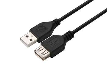 Кабель питания GoPower Кабель USB2.0 1.5M 00-00029634 BLACK GOPOWER