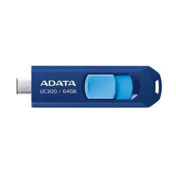 Flash-носитель A-DATA Flash Drive 64GB <ACHO-UC300-64G-RNB/BU> UC300, USB 3.2/TypeC, синий/голубой