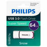 Flash-носитель Philips Флеш-диск 64GB SNOW, разъем USB 3.0, фиолетовый, FM64FD75B/97