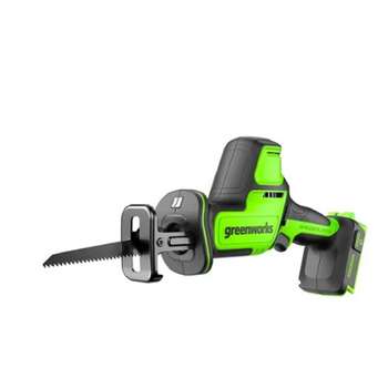Пила GREENWORKS сабельная компактная аккумуляторная GPT-CRS-25, 24V, бесщеточная, без АКБ и ЗУ. [1200507]