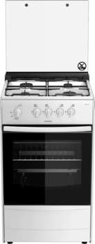 Газовая плита DARINA Плита Газовая 1В GM 441 002 W белый  реш.сталь