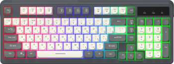 Игровое устройство Oklick Клавиатура Оклик 731G серый/белый USB for gamer LED