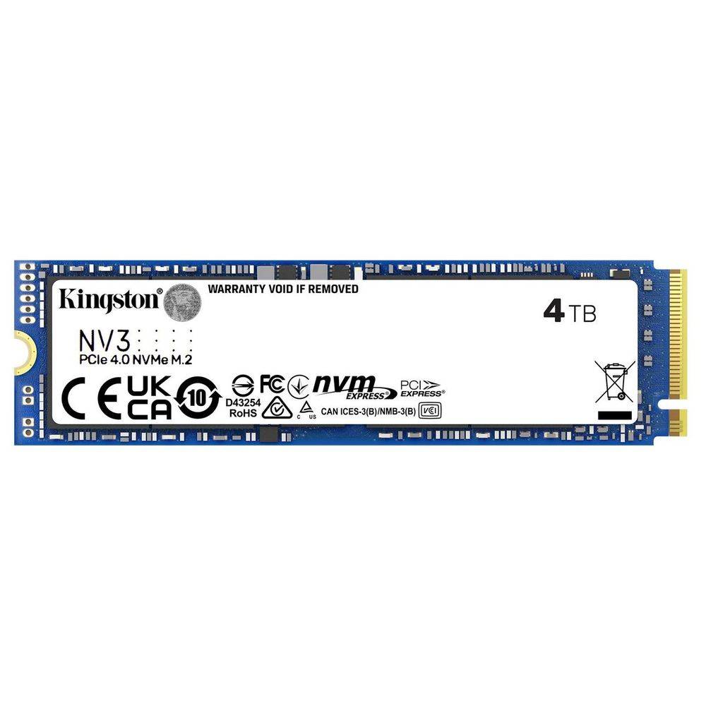 НакопительSSDKingstonТвердотельныйPCIe4.0x44TBSNV3S/4000GNV3M.22280