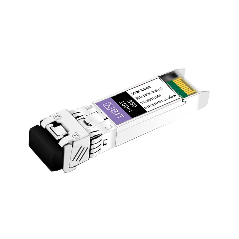 ТрансиверXBITSFP28-32G-SRSFP28,32Gb/s,100m,850nm,MM,3dB,2LC,MMF,DDM